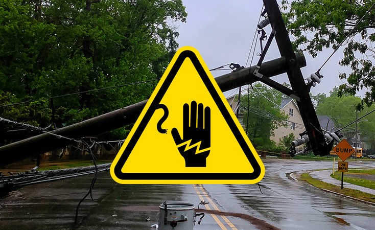 broken power line