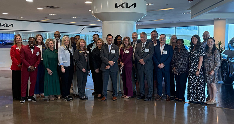 Superintendents from across Georgia convene for the opening two days of the leadership program at the Kia Training Facility in West Point, GA.