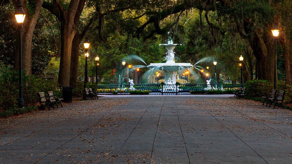 outdoor park lighting