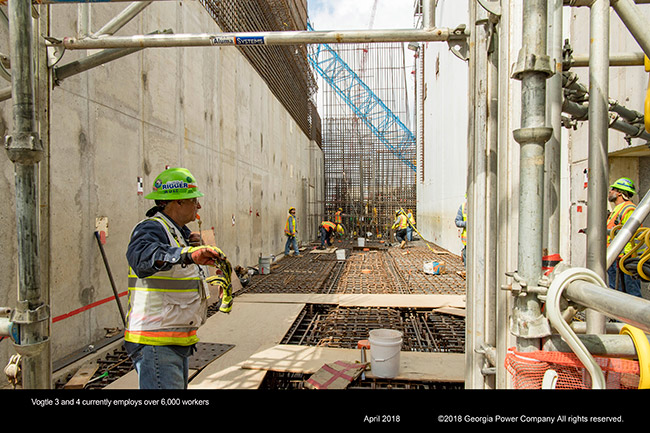 Vogtle 3 and 4 currently employs over 6,000 workers