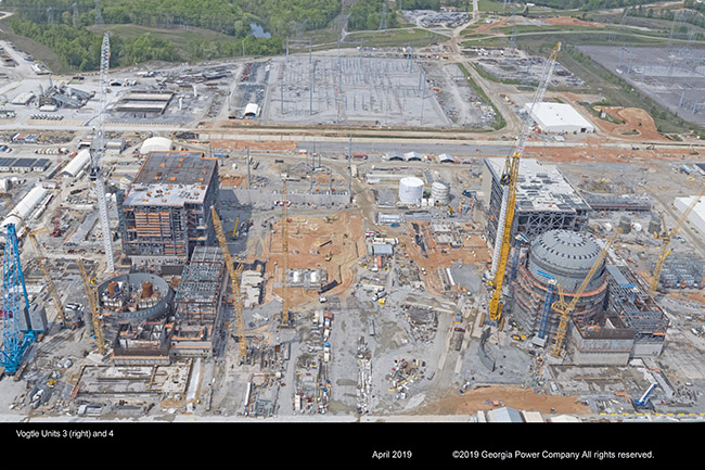 Vogtle Unit 3 (right) and 4