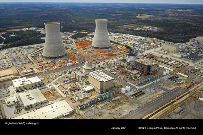 Vogtle Units 3 (left) and 4 (right)