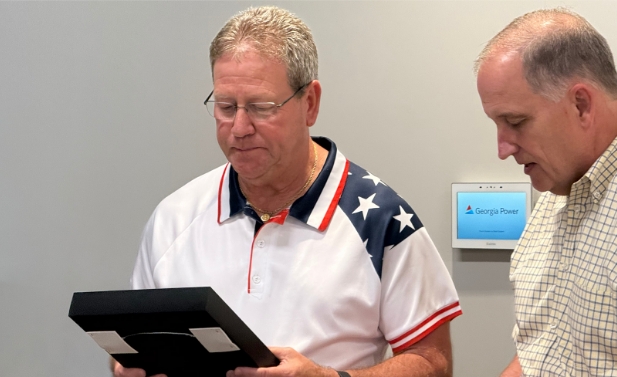 Gordy at his retirement party, July 2025
