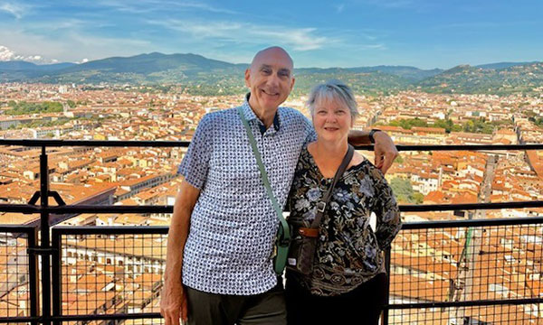 Rope and Ann at the top of the “Duomo” in Florence, Italy.