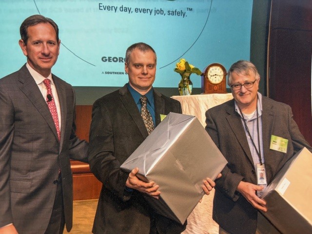 Vince with Paul Bowers (left) and Brian White (center) at the 2012 Spirit of Safety Awards..
