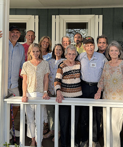 Jim and Jean with members of the Rittenhouse family.