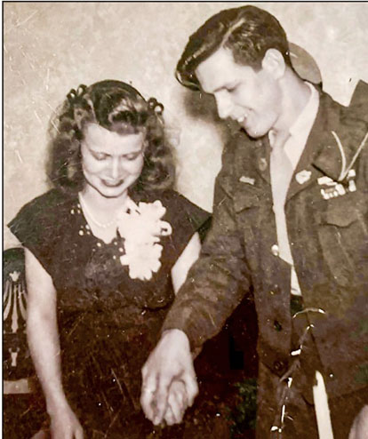 Jim and Jean on their wedding day in 1946.