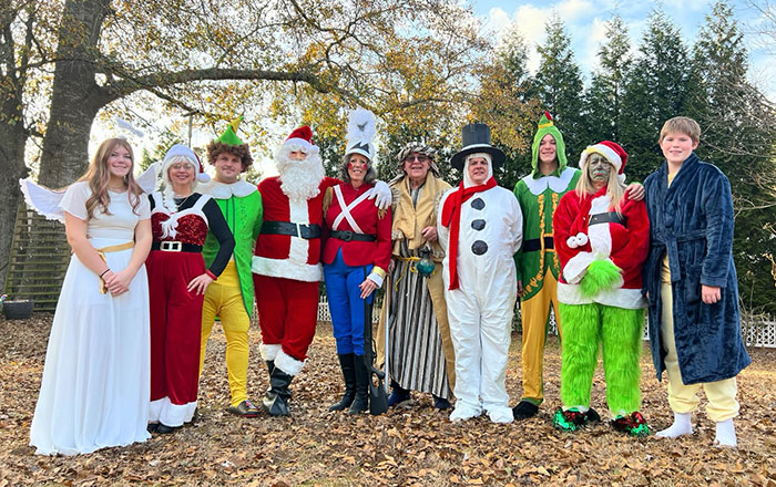 Earl with family at Christmas
