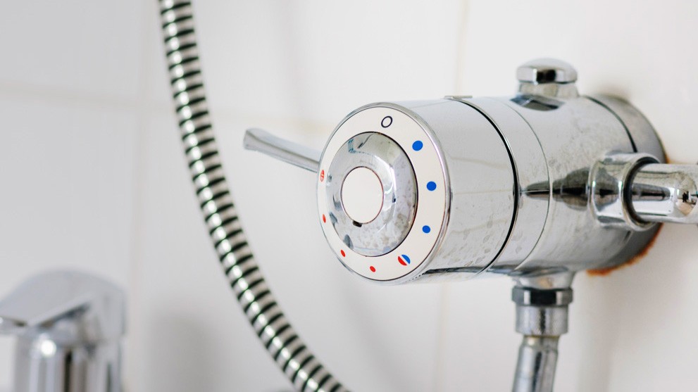 thermostatic shower restriction valve