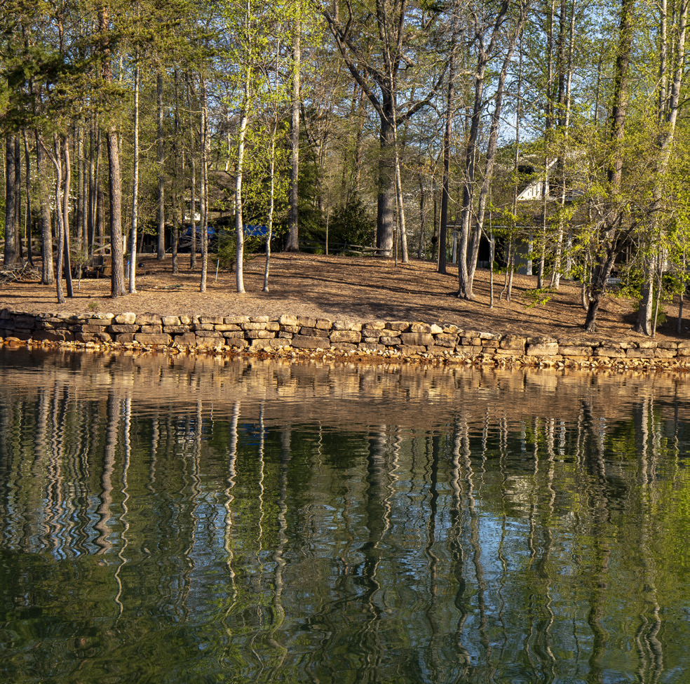 Seawall on a Georgia Power Lake