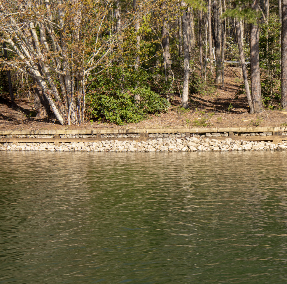Seawall on a Georgia Power Lake